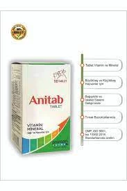 animari Anitab Tablet Vitamin Mineral Sığır ve Koyunlar için 50 Tablet Animari