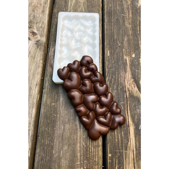Bubble Kalpli Tablet Çikolata Silikon Mum Kalıbı ürün görseli