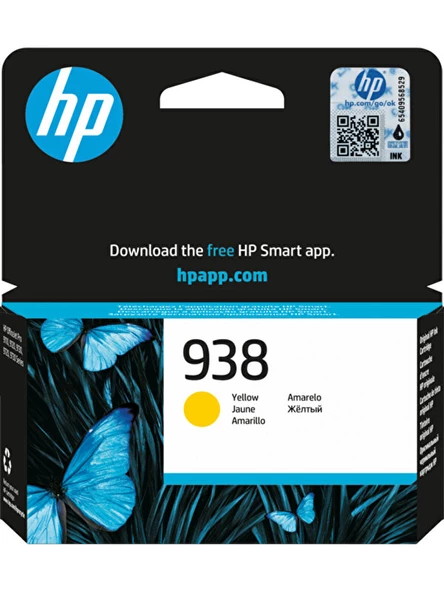 Hp 938 4S6X7PE Sarı Orjinal Kartuş
