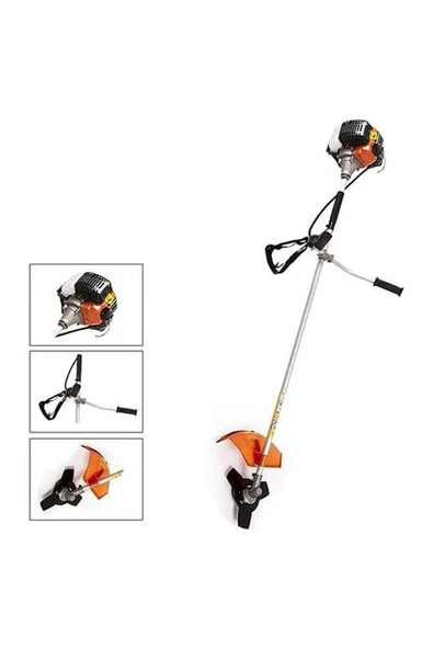 Backer  BK520 Motorlu Benzinli Yan Tırpan 2.9 Hp Profesyonel - Resim 2