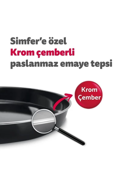 Simfer 4502 Turbo Beyaz Midi Fırın 45 Litre Yoğurt Fonksiyonlu - 6