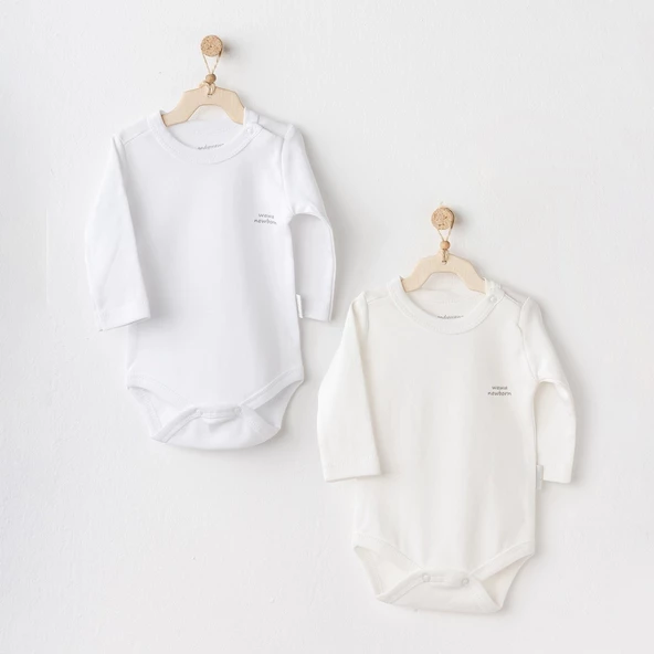 Andywawa Long Sleeve Basic 2'li Bebek Body AC25210