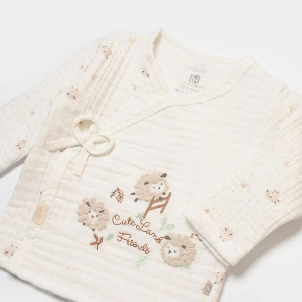 Bibaby Lamb Friends 5'li Bebek Hastane Çıkış Seti 62346 - 4