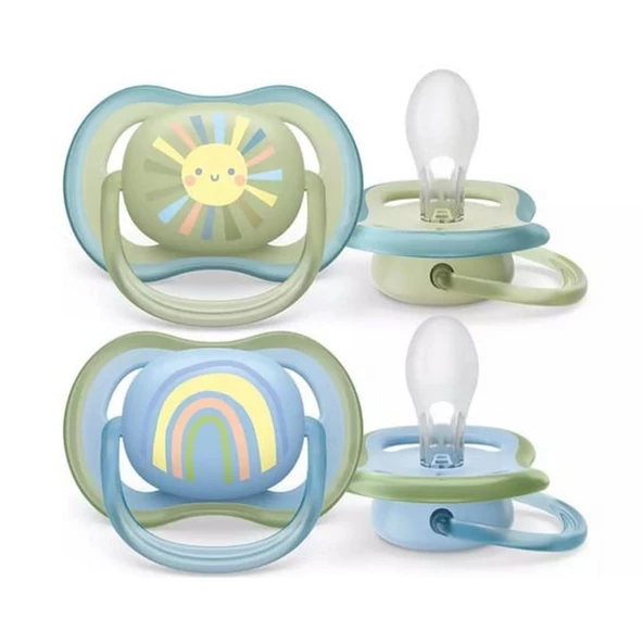 Philips Avent Ultra Air 2'li Emzik 0-6 Ay Erkek SCF085/58