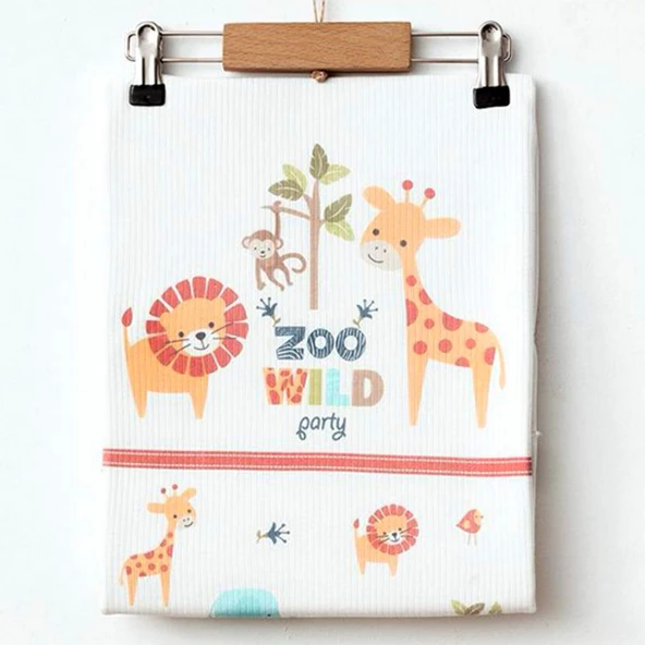 Minituffy Penye Zoo Desenli Battaniye 1008