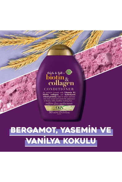 OGX Dolgunlaştırıcı Biotin & Kolajen Sülfatsız Bakım Kremi 385 ml - 2