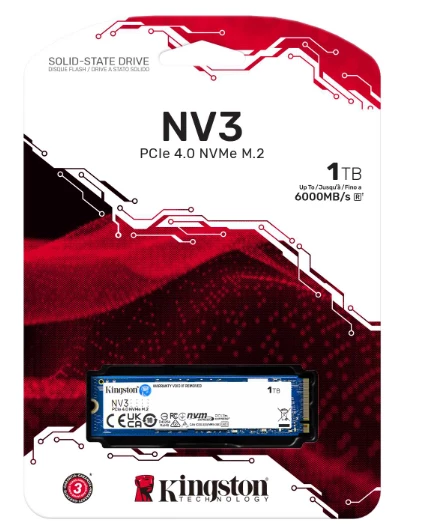 1TB KINGSTON NV3 SNV3S/1000G 6000/4000MB/S M.2 NVMe PCIe 4.0 - Resim 5