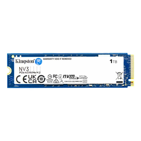 1TB KINGSTON NV3 SNV3S/1000G 6000/4000MB/S M.2 NVMe PCIe 4.0 - Resim 2