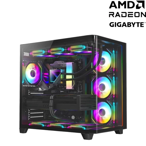 CRTG8 Ryzen 7 9700X 32GB DDR5 1TB NVMe RX 7700XT 12GB Gaming Hazır Sistem