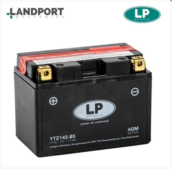 Honda XL 650 Transalp 00-07 LandPort LP Motosiklet Aküsü AGM Tip