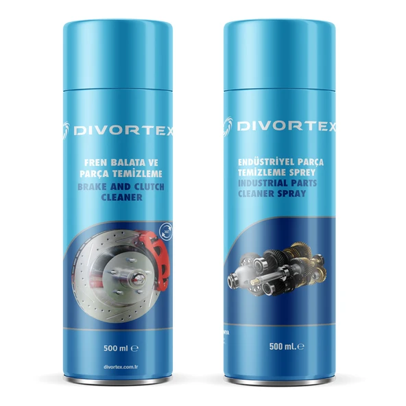 Divortex Fren Balata ve Endüstriyel Parça Temizleme Sprey Seti