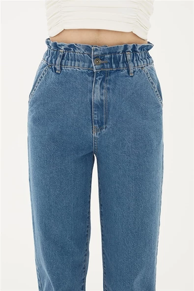 FASHION FRIENDS KADIN BAGGY DENİM PANTOLON 24Y0296K1 - 3