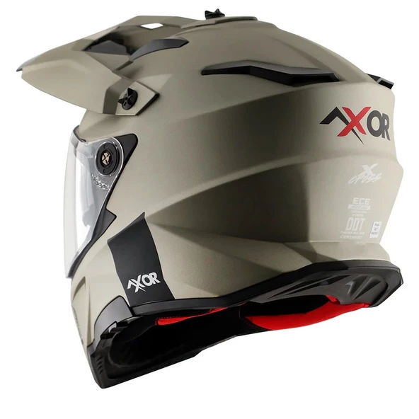 Axor X-Cross Dual Vizör Kask Nickel Kırmızı - 4