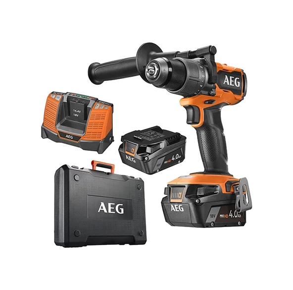 AEG  BS 18C3BL-402C 18V 4.0 Ah Çift Akü Darbeli Matkap - T4935478936