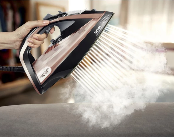 Tefal Durilium Airglide Ultimate Pure Kireç Avcısı  Micro-Calc Filtre Buharlı Ütü 3200W - Resim 2