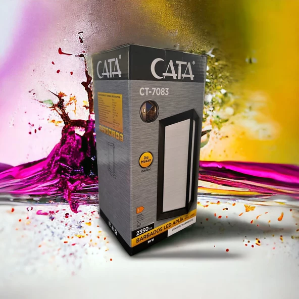 Cata Barbados 30W Ledli Bahçe Armatürü CT-7083 Günışığı Renk