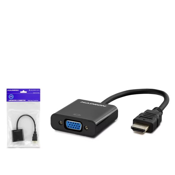 HADRON HDX2020 HDMI TO VGA ÇEVİRİCİ ADAPTÖR