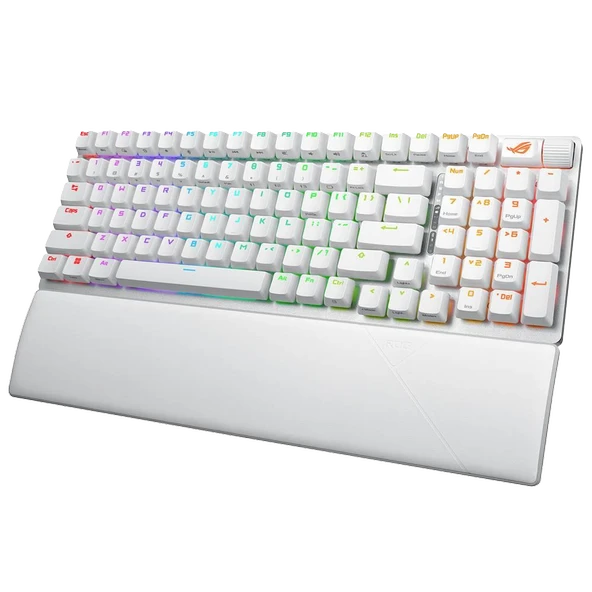 ASUS ROG STRIX SCOPE II 96 NX Snow Switch Türkçe RGB Kablosuz Beyaz Mekanik Gaming Klavye
