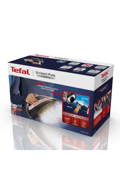 TEFAL Ultimate Pure Hızlı Isınma ve Yüksek Performanslı 3200W Durilium AirGlide Autoclean Taban Ütü - Resim 7