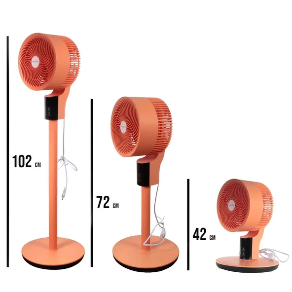 Vals Baleno 20CM 40W Uzaktan Kumandalı 3 Kademeli Turuncu Vantilatör - 6