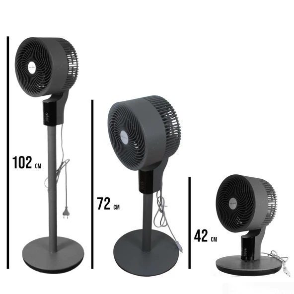 Vals Baleno 20CM 40W Uzaktan Kumandalı 3 Kademeli Anstrasit Vantilatör - 4