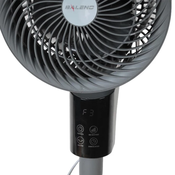 Vals Baleno 20CM 40W Uzaktan Kumandalı 3 Kademeli Anstrasit Vantilatör - 5