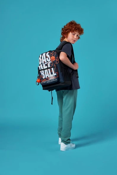 Coral High Siyah Basketbol 3'lü Okul Çanta Seti SET0123639 - Resim 2