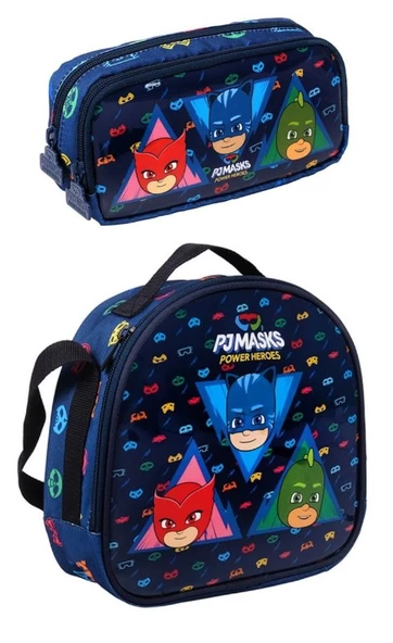 Me Çanta PJ Masks Heroes Beslenme Çantası ve Kalemlik Seti 24418