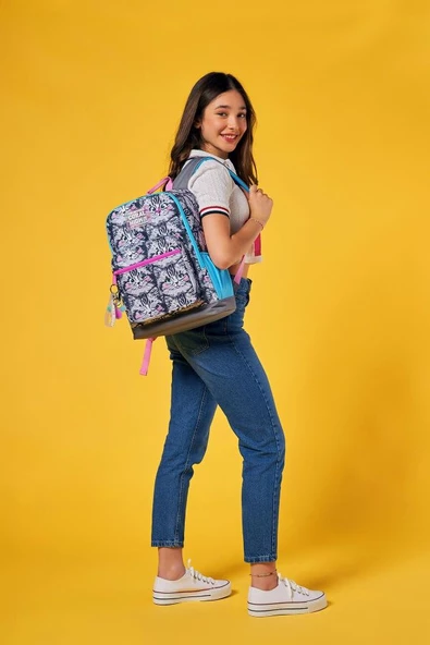 Coral High Gri Kedi 3'lü Okul Çanta Seti SET0123638 - Resim 2