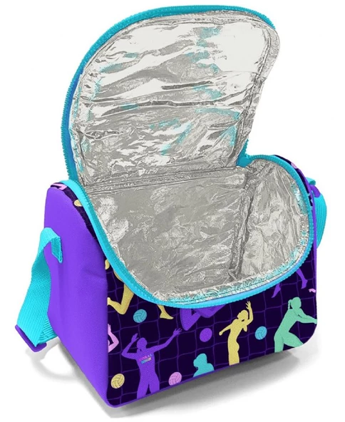 Coral High İlkokul/Ortaokul Çanta Seti ve Bel Çantası- Mor Voleybol - Kız Çocuk - Resim 4