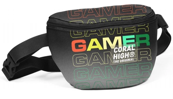 Coral High Beşli İlkokul/Ortaokul Çanta Seti - Siyah Gri Gamer - Erkek Çocuk - Resim 5