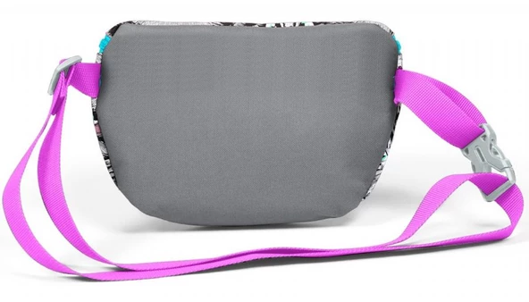 Coral High Gri Kedi Baskılı Kız Çocuk Bel Çantası - Resim 2