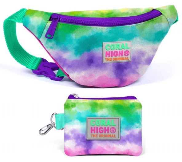 Coral High Renkli Boyama Beşli Okul ve Günlük Çanta Seti - Resim 5