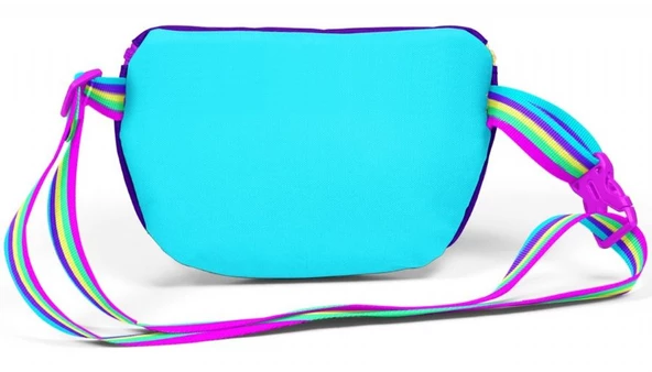 Coral High Rainbow Fermuarlı Mor Baskılı Kız Çocuk Bel Çantası - 2