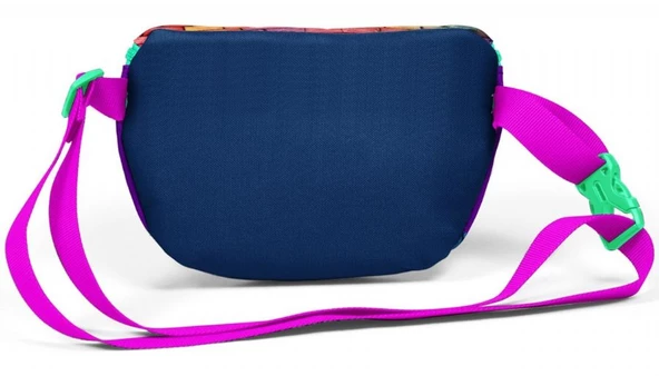 Coral High Pembe Lacivert Grafiti Baskılı Erkek Çocuk Bel Çantası - Resim 2