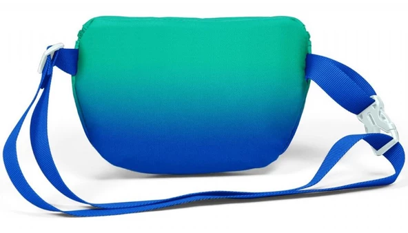 Coral High Yeşil Saks Renk Geçişli Baskılı Erkek Çocuk Bel Çantası - Resim 2