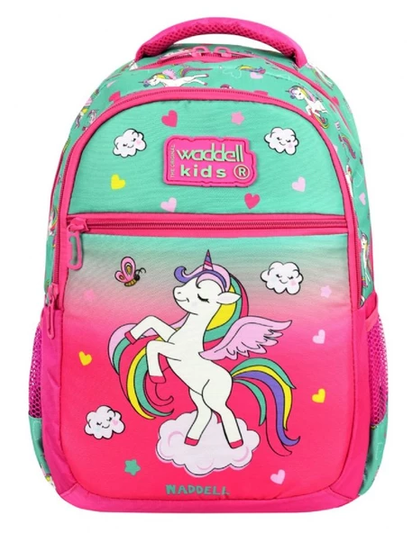 Waddell Unicorn Desenli İlkokul Sırt Çantası Ve Beslenme Çantası - Kız Çocuk - Resim 3