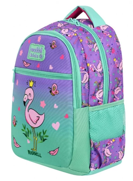 Waddell Flamingo Desenli İlkokul Sırt Çantası Ve Beslenme Çantası - Kız Çocuk - Resim 4