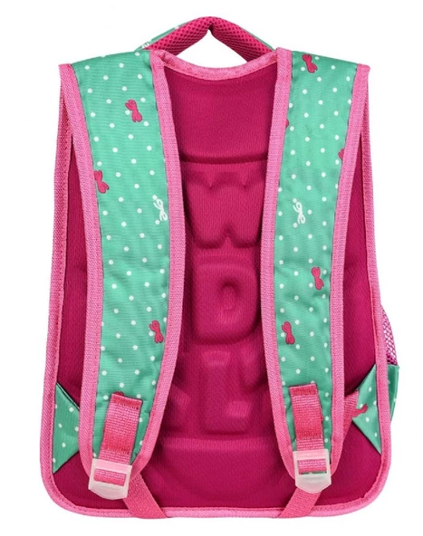 Waddell Mint Yeşili Kedi Desenli Kız Çocuk İlköğretim Okul Sırt Çantası Ve Beslenme Çantası - Resim 4