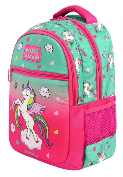Waddell Unicorn Desenli İlkokul Sırt Çantası Ve Beslenme Çantası - Kız Çocuk - Resim 4