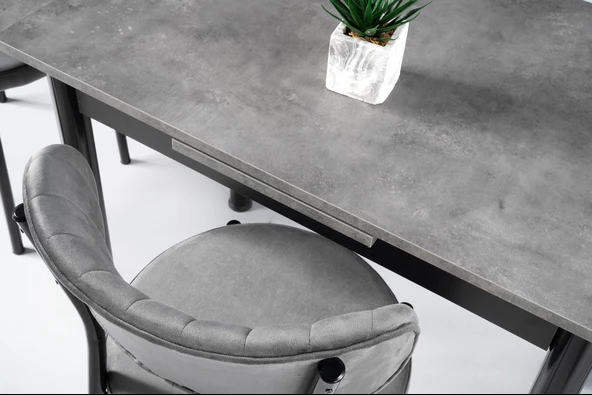 Smart Beta Açılır Mutfak Masası ve 4 Adet Sandalye Takımı 60*90 - Resim 5