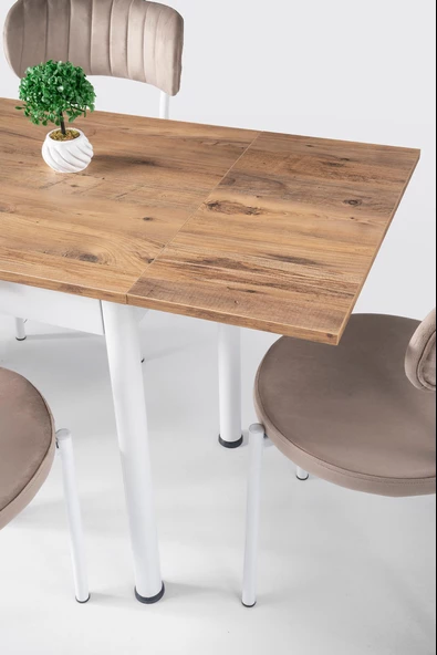 Smart Beta Açılır Mutfak Masası ve 4 Adet Sandalye Takımı 60*90 - Resim 10