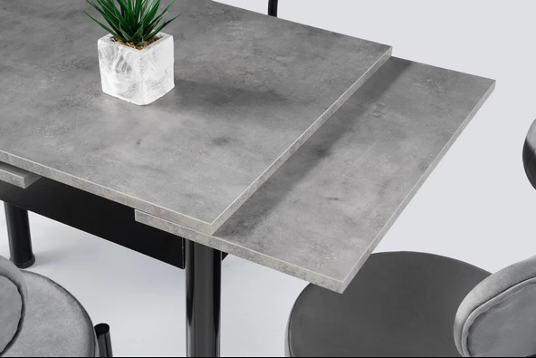 Smart Beta Açılır Mutfak Masası ve 4 Adet Sandalye Takımı 60*90 - Resim 3