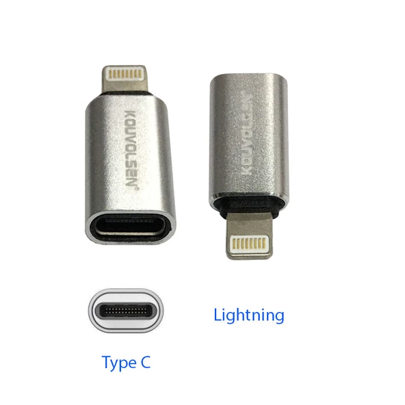 8 pin Lightning erkek to type c dişi çevirici şarj adaptörü - Resim 2