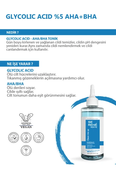 Tüm Ciltler Için Glikolik Asit Tonik 200 ml - Resim 5