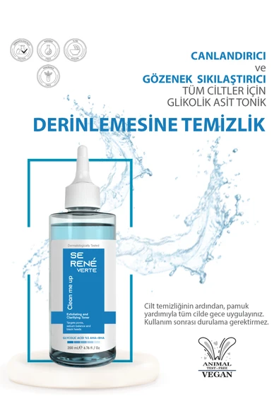 Tüm Ciltler Için Glikolik Asit Tonik 200 ml - Resim 3