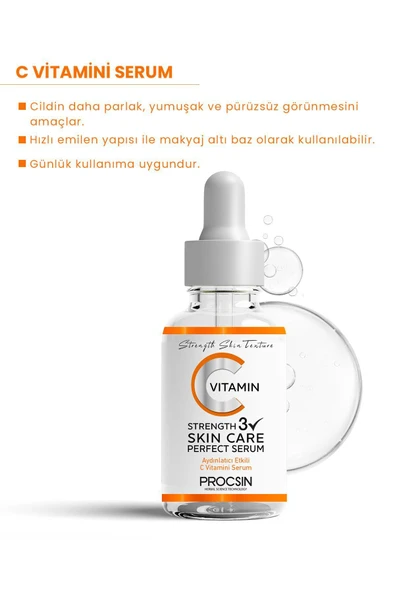 C Vitamini Aydınlatıcı Ve Ton Eşitleyici Bakım Serumu 20ml - Resim 5