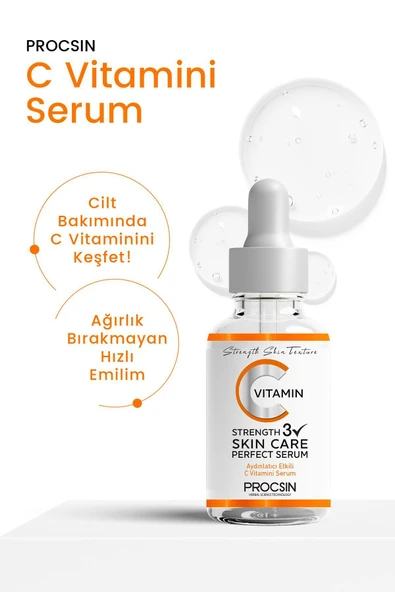 C Vitamini Aydınlatıcı Ve Ton Eşitleyici Bakım Serumu 20ml - Resim 2