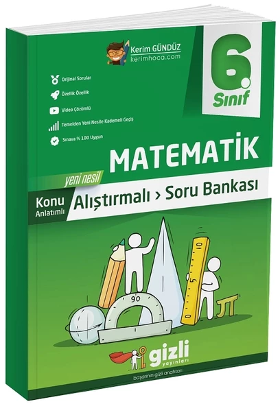 Gizli Yayınları 6. Sınıf Matematik Alıştırmalı Soru Bankası