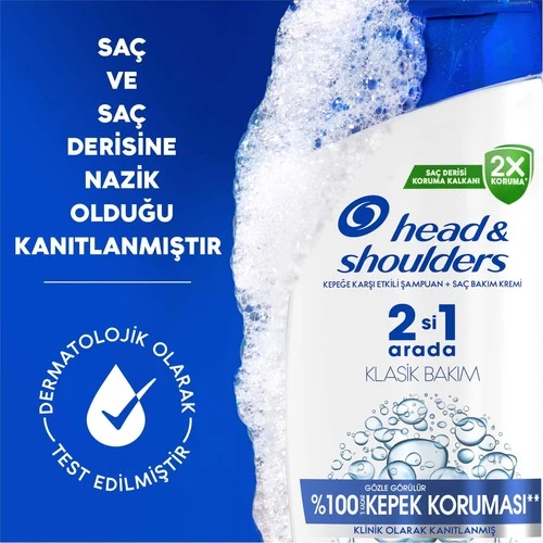 H&S Şampuan Klasik Bakım 2in1 330 Ml - 7